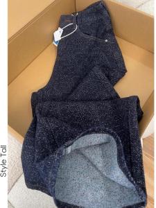 กางเกงยีนส์ทรงตรงผู้หญิง ดีไซน์ดอกไม้ ทรงหลวม ยาว ฤดูใบไม้ผลิ 2025 กางเกงขายาวทรงขากว้างสำหรับผู้หญิง สไตล์ลำลอง