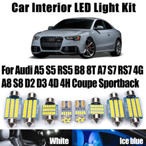 Canbus Car LED Interior Reading Trunk Bulbs Light Kit For Audi A5 S5 RS5 B8 8T A7 S7 RS7 4G A8 S8 D2 D3 4D 4H Coupe Sportback