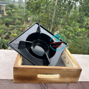Bếp Cồn Chống Dính ỐP Gỗ Siêu Nhỏ Gọn Hàng Chất Lượng Cao