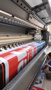 Spanduk Banner Size 50x100cm POP ICE Free Custom Design Dan ukuran