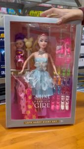 MAINAN ANAK PEREMPUAN BONEKA + ANAK + BAJU + SEPATU / SHINE BEAUTY GIRL / DOLL
