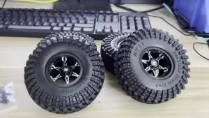 Bộ Lốp Cao Su RC RED SPIDER 4 Chiếc 115mm 1.9 Inch Với Vành Kim Loại Beadlock Dành Cho Xe RC Crawler Tỷ Lệ 1/10 TRX4 SCX10 Capra AX10 Wraith