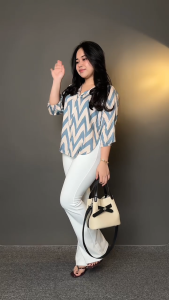 Promo Celana Fit And Flare Pants Cutbray Scuba Pinggang Highwaist Bahan Stretch Melar Elastis Kulot Cutbray Scuba