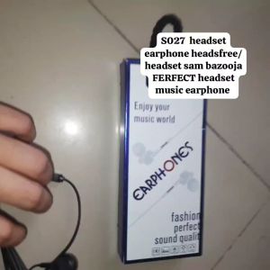 S27 HEADSET EARPHONES HANDSFREE BAZOOKA PERFECT HEADSET MUSIC EARPHONES SAM BAZOKA PERFECT SOUND SI
