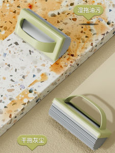 Handheld Sponge Cleaning Wipe Multi-Functional Desktop Cleaning Brush Mini Mop Detachable Washable Dry Wet Dual-Purpose Squeegee