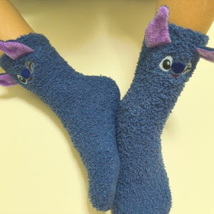 Christmas gifts Disney Stitch Winter Socks Anime Lilo & Stitch Stockings Socks Cartoon Stitch Dolls Stockings Boys Girls Warm Sleep Socks Gift