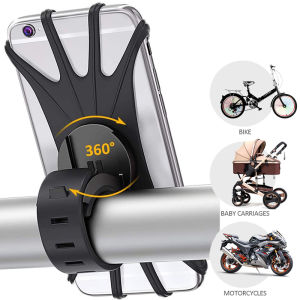 Universal Motorcycle Bicycle Shockproof Silicone Mount Phone Holder Stand Riding Cycling MTB Bike Phone DVR GPS Support Bracket