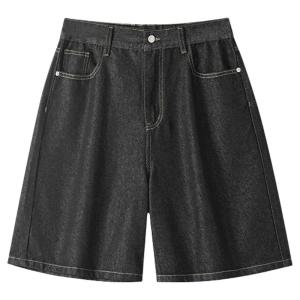 ZHUOCAN | Summer Lightweight Loose Straight Fit Denim Shorts