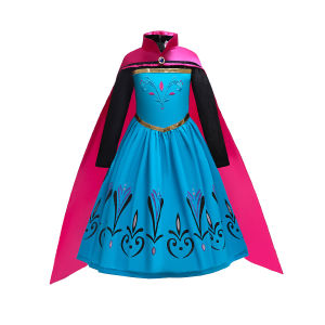 Long Sleeve Cloak Set Dress for Girls