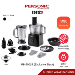 🔥Ready Stock🔥 [New] Pensonic Multi-Function Food Processor | PB-5001 (Mixer Pemproses Makanan Blender Chopper Juicer 食品加工机 搅拌机)