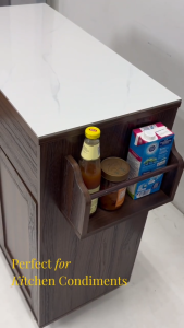 [SIAP PASANG] Como Home Portable Ceramic Kitchen Cart Island Table Kitchen Trolley Cart Kukuh & Berat
