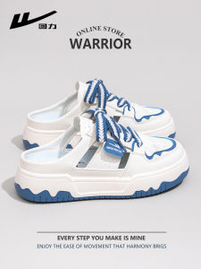 รองเท้าแตะแบบสวมหัวสำหรับผู้หญิง Warrior ฤดูใบไม้ร่วง 2025 รองเท้าแตะแบบสวมส้นหนาระบายอากาศได้ดี พื้นรองเท้า PVC รองเท้าลำลอง