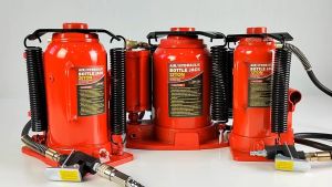 Heavy-Duty Hydraulic Bottle Jack 12T/20T/32T with Pneumatic Lifting 260-510mm Lift Range 11.5-20.5kg Capacity for Trucks SUVs Vans Machinery New