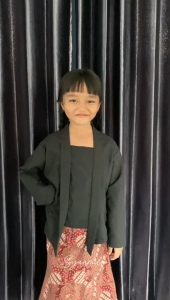 KEBAYA KUTU BARU ANAK/KEBAYA ANAK SD/KEBAYA POLOS TANGAN PANJANG BAHAN KATUN MICRO PREMIUM