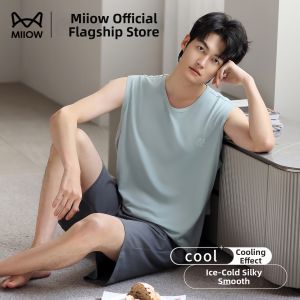 MiiOW | Mens Modal Ice Silk Sleeveless Vest Sleeping Wear Summer