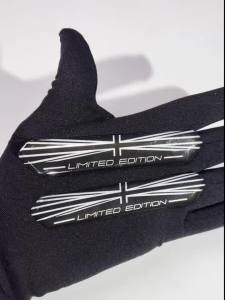 Limited Edition Motorcycle Car Sticker Resistant 3D Stickers And Decals for Helmets Union Jack Limited Edition Black and White