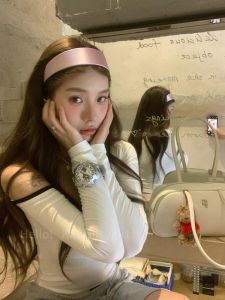 Phụ Kiện Tóc Satin Hàn Quốc Viền Rộng Màu Trơn Thanh Lịch Cao Cấp Phong Cách Ngọt Ngào Trang Trí Tóc Đơn Giản Thanh Lịch