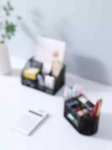[2 Sizes] Worthbuy Multipurpose Desk Organizer Metal Mesh Stationeries Holder Rak Alat Tulis Cosmetic Storage Rack 文具收纳
