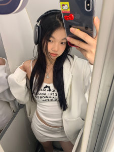 White Jacket Womens Spring Autumn 2025 New Popular Unique Super Beautiful Sweatshirt Cotton Polyester Spandex Zipper Closure