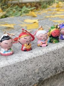 Changsha Kefu Resin Cute Wishing Mobile Phone Chain Bag Pendant Key Holder Creative Cultural Gift Festive Decorations Supplies