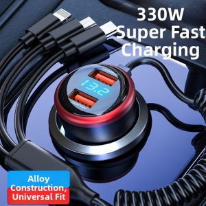 HONGLIN | Triple Device Super Fast Car Charger 100W