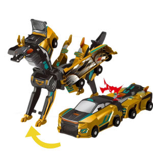 Ultimate Unicorn 2-in-1 Magnetic Car Toy Transforming Robot for Kids Inertial Sliding Racing Car Impact Deformation DIY Toy