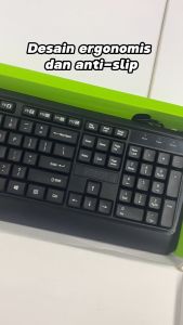 ROBOT Set Combo Keyboard and Mouse KM2600 for Komputer/Laptop Original Garansi Resmi 1 Tahun