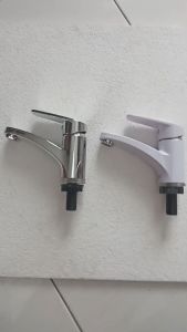 [ FERRUM ] Kran Wastafel Keran Cuci Tangan Kran Air PVC Soligen W-23 Chrome Dan Putih