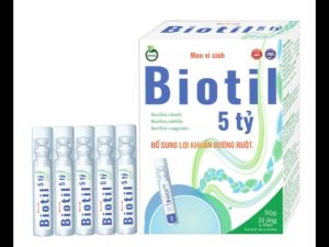 Men vi sinh 5 tỷ lợi khuẩn Biotil Organic giảm triệu chứng rối loạn tiêu hóa như tiêu chảy táo bón đầy bụng khó tiêu
