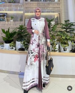 gamis elegan terbaru 2024 edisi mulan dress produk one collction