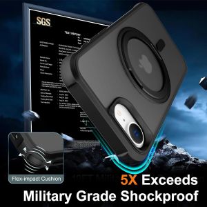 [Compatible With Magsafe] for iPhone 16e Case with 360° Rotatable Magnetic Ring Stand & Ring HolderSlim Translucent Hard Back Shockproof Case for iPhone 16e Phone Case 6.1 inch 2025