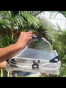 ผ้าใบกันแดดฝน PVC โปร่งใส ผ้าพลาสติกใส ผ้าใบกันฝน อเนกประสงค์ ทนต่อการกัดกร่อน ทนต่อการฉีกขาด【1x2 2x2 2x3 2x4 3x3 3x4 3x5】