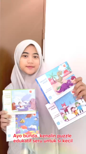 [KST] Mainan Edukasi Anak Buku Puzzle Hewan 48 Keping Singa Gajah Macan Kado Ulang Tahun Anak