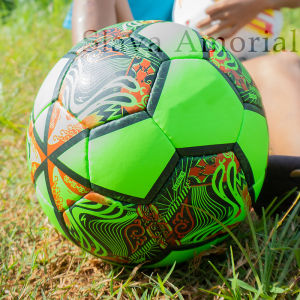 BOLA SEPAK Bola Kaki Dewasa Handmade Doff Ukuran 5 SPE Green
