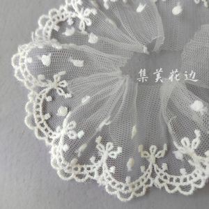 Classic Transparent Tulle Lace Trim Clothing Hair Accessory DIY Butterfly Spot Skirt Hem Collar High Quality Veil