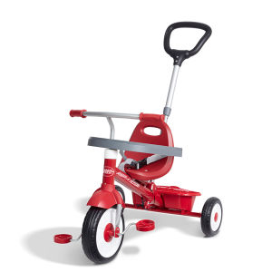 RadioFlyer Tricycle Pedal Car Baby Push Car Stroller for Children 1-3-5 Years Old Foldable Foot Pedal Wheelbarrow City Driving