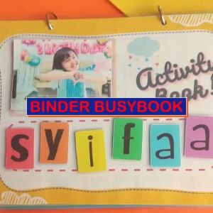 Binder Book Anak Quite Book Activity Menempel Busy Book Binder Velcro PAUD TK SD Anak 2 3 4 5 6 Tahun Laki laki Perempuan
