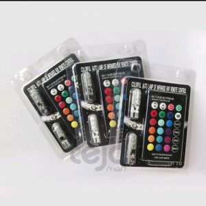 LAMPU LED T10 RGB REMOTE 16 WARNA SEN SENJA JELLY S 2PCS