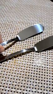Stainless Steel Butter Knife Pizza Hole Cheese Dessert Jam Knife Cutlery Cream Knifes Breakfast Toas