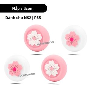 4 Miếng Đệm Ngón Tay Silicon Dễ Thương Cho Cần Điều Khiển NS Switch 2 Nắp Cần Điều Khiển Mềm Bao Phủ Cần Analog Cho Tay Cầm 2025 Phụ Kiện Chơi Game