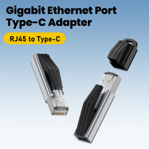 USB C to Ethernet Adapter 1000Mbps Gigabit USB C Female to RJ45 Male Network Converter For Macbook Pro/Air Laptops Switch Router