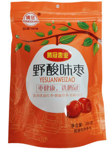 Tenguan Wild Sour Date Plums Seedless Sweet And Sour Snacks Fruit Preserves Henan Special Products Red Dates Nutritious Snacks