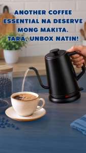 HiSafe S1Brew 1L Electric Gooseneck Kettle – 1000W 304 Stainless Steel Pour-Over Coffee & Tea Kettle with 360° Rotational Base