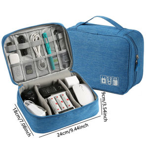 Cable Storage Bag Waterproof Digital Electronic Organizer Portable USB Data Line Charger Plug Storage Bag Travel Cable Organizer