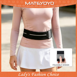 MATEYOYO Outdoor Running Multi functional Surrounding Ultra thin Invisible Fit Waterproof Sports Waist Pack Jogging Belt Fanny Pack for Workouts Sports Outdoor