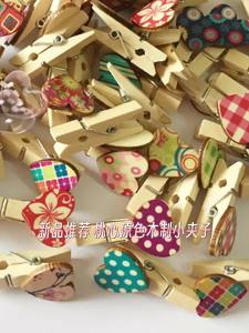 30/50pcs Mini Clothespins in Heart Shape | Wooden Clips for PicturesWedding DecorArt Display | Handmade Holiday Ornaments.