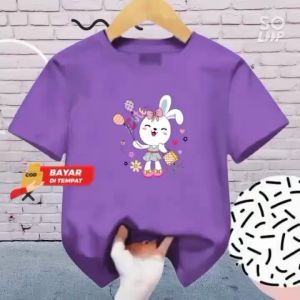 Kaos Anak Usia 1-12 Tahun Lengan Pendek Cute Girl