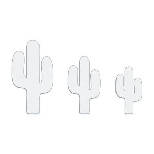 YOMDID 3pcs Cactus Sewing Template DIY Transparent PET Template Creative Plant Decoration Template Positioning Tool Exclusively