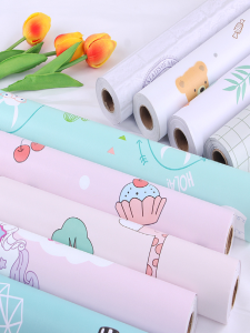 Cartoon Wallpaper Self-Adhesive Living Room Bedroom Cozy Childrens Room Background Wall Waterproof Moisture-Proof PVC Stickers