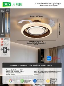DGY | Invisible Blade Ceiling Fan Light Advanced
